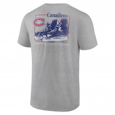 Montreal Canadiens Heather Gray Glory Skates T-Shirt Montreal Canadiens Heather Gray Glory Skates T-Shirt