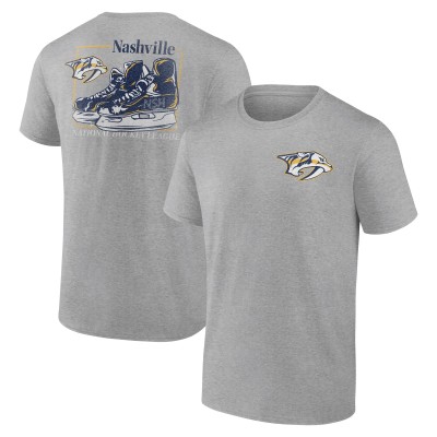 Nashville Predators Heather Gray Glory Skates T-Shirt