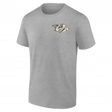 Nashville Predators Heather Gray Glory Skates T-Shirt