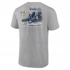 Nashville Predators Heather Gray Glory Skates T-Shirt