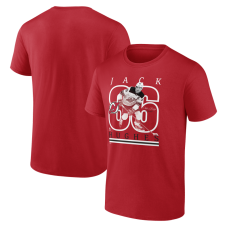 Футболка New Jersey Devils Jack Hughes Red Player Show