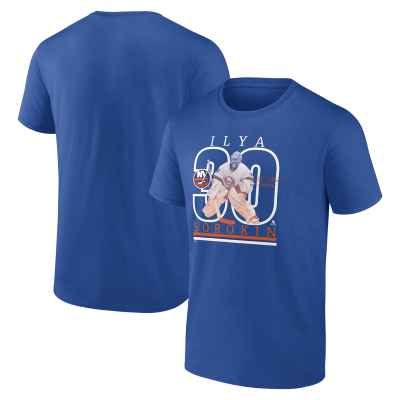 New York Islanders Ilya Sorokin Royal Player Show T-Shirt