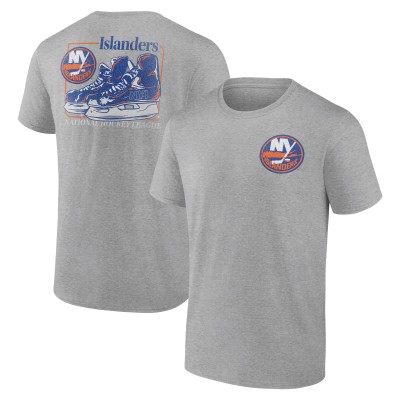 New York Islanders Heather Gray Glory Skates T-Shirt