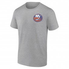 New York Islanders Heather Gray Glory Skates T-Shirt New York Islanders Heather Gray Glory Skates T-Shirt
