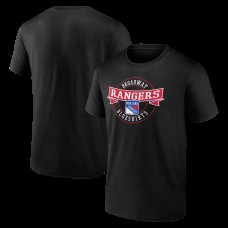 New York Rangers Black Honor Circle T-Shirt New York Rangers Black Honor Circle T-Shirt