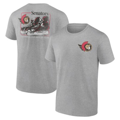 Ottawa Senators Heather Gray Glory Skates T-Shirt