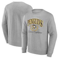 Pittsburgh Penguins Gray Reign Supreme Pullover Sweatshirt