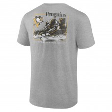 Футболка Pittsburgh Penguins Heather Gray Glory Skates