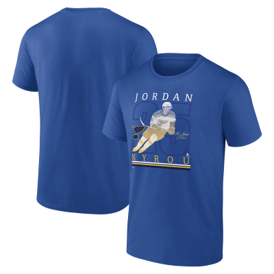 St. Louis Blues Jordan Kyrou Blue Player Show T-Shirt