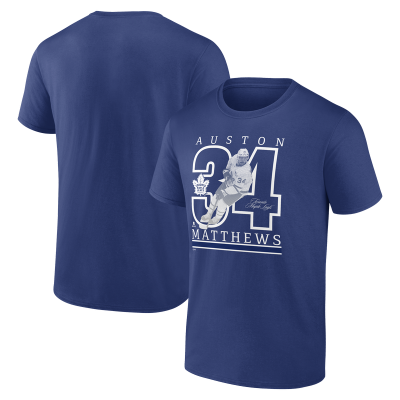 Toronto Maple Leafs Auston Matthews Blue Player Show T-Shirt