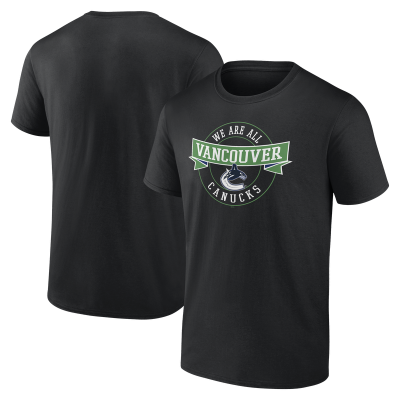 Vancouver Canucks Black Honor Circle T-Shirt