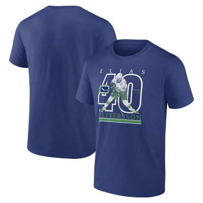 Vancouver Canucks Elias Pettersson Blue Player Show T-Shirt