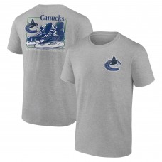 Vancouver Canucks Heather Gray Glory Skates T-Shirt