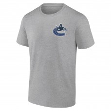 Vancouver Canucks Heather Gray Glory Skates T-Shirt