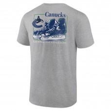 Vancouver Canucks Heather Gray Glory Skates T-Shirt