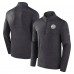 NHL Fanatics Charcoal Authentic Pro The Alumni Quarter-Zip Top