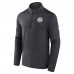 NHL Fanatics Charcoal Authentic Pro The Alumni Quarter-Zip Top