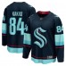 Джерси Seattle Kraken Kaapo Kakko Fanatics Deep Sea Blue Home Breakaway Джерси Seattle Kraken Kaapo Kakko Fanatics Deep Sea Blue Home Breakaway