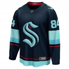 Джерси Seattle Kraken Kaapo Kakko Fanatics Deep Sea Blue Home Breakaway