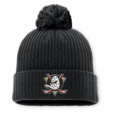 Шапка с помпоном Anaheim Ducks Fanatics Black Primary Logo Шапка с помпоном Anaheim Ducks Fanatics Black Primary Logo