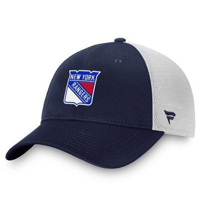 Бейсболка New York Rangers Fanatics Blue/White Core Primary Logo Trucker