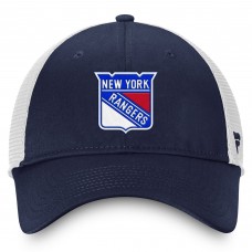 Бейсболка New York Rangers Fanatics Blue/White Core Primary Logo Trucker