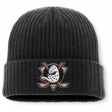 Шапка Anaheim Ducks Fanatics Black Primary Logo Cuffed Knit Шапка Anaheim Ducks Fanatics Black Primary Logo Cuffed Knit