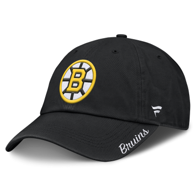 Женская бейсболка Boston Bruins Fanatics Black Core Logo