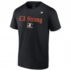 Футболка Unisex Anaheim Ducks Fanatics Black LA Strong