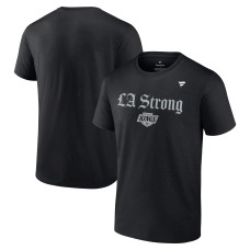 Unisex Los Angeles Kings Fanatics Black LA Strong T-Shirt Unisex Los Angeles Kings Fanatics Black LA Strong T-Shirt