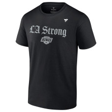 Unisex Los Angeles Kings Fanatics Black LA Strong T-Shirt Unisex Los Angeles Kings Fanatics Black LA Strong T-Shirt