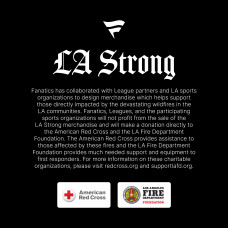 Unisex Los Angeles Kings Fanatics Black LA Strong T-Shirt Unisex Los Angeles Kings Fanatics Black LA Strong T-Shirt