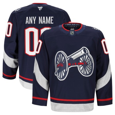 Именная игровая джерси Columbus Blue Jackets Fanatics 2025 NHL Stadium Series Authentic Pro Custom - Navy