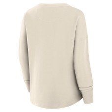 Женская свитшот Florida Panthers Fanatics Cream Oversized Slice Pullover Женская свитшот Florida Panthers Fanatics Cream Oversized Slice Pullover