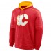 Calgary Flames Fanatics Red Goaltender Defender Pullover Hoodie