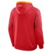 Calgary Flames Fanatics Red Goaltender Defender Pullover Hoodie
