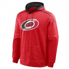 Carolina Hurricanes Fanatics Red Goaltender Defender Pullover Hoodie
