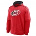 Carolina Hurricanes Fanatics Red Goaltender Defender Pullover Hoodie