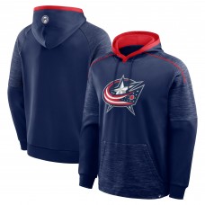 Columbus Blue Jackets Fanatics Navy Goaltender Defender Pullover Hoodie
