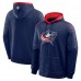 Columbus Blue Jackets Fanatics Navy Goaltender Defender Pullover Hoodie