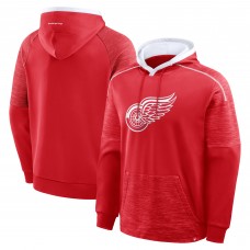 Detroit Red Wings Fanatics Red Goaltender Defender Pullover Hoodie