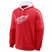 Detroit Red Wings Fanatics Red Goaltender Defender Pullover Hoodie
