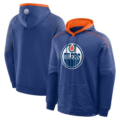 Edmonton Oilers Fanatics Royal Goaltender Defender Pullover Hoodie