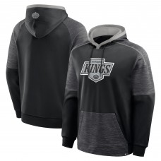 Los Angeles Kings Fanatics Black Goaltender Defender Pullover Hoodie
