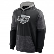 Los Angeles Kings Fanatics Black Goaltender Defender Pullover Hoodie
