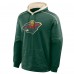 Minnesota Wild Fanatics Green Goaltender Defender Pullover Hoodie