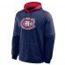 Montreal Canadiens Fanatics Navy Goaltender Defender Pullover Hoodie