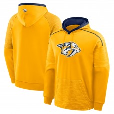 Nashville Predators Fanatics Gold Goaltender Defender Pullover Hoodie