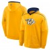 Nashville Predators Fanatics Gold Goaltender Defender Pullover Hoodie