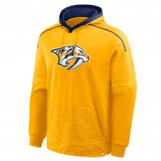 Nashville Predators Fanatics Gold Goaltender Defender Pullover Hoodie